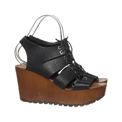Chaussure compensées (Noir) de Young Spirit Cuir