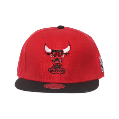 Honkbalpet (Rood, Zwart) van Hardwood Classics x Mitchell & Ness