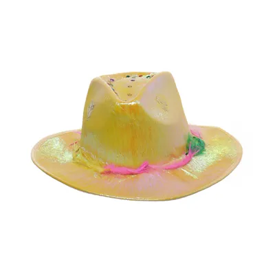 Cowboyhatt (Gul, Flerfärgad)