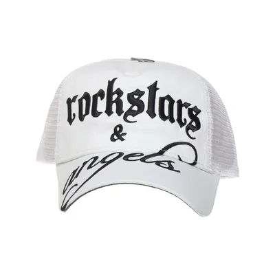 Truckerkeps (Vit) från Rockstars & Angels Bomull