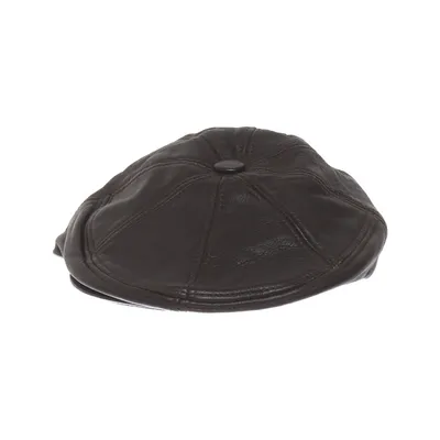Flat cap (Brun) Skinn