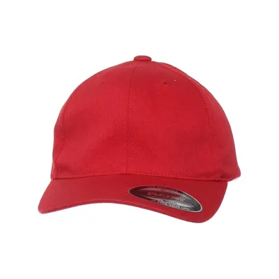 Baseball cap (Red) from Flexfit Cotton, Elastane, Polyester