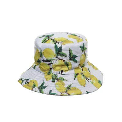 Buckethatt (Vit, Gul, Grön)