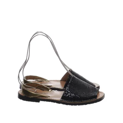 Sandals (Black, Gold) from Hecho en España