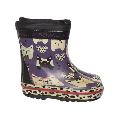Rubber boots (Purple, Multicolored) from DinSko