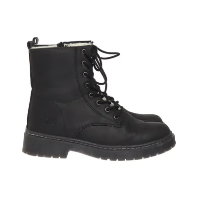 Bottes à lacets (Noir) de Charlotte Russe