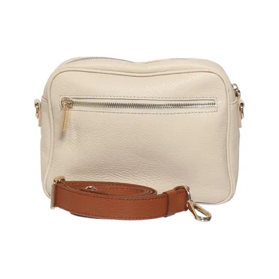 Schoudertas (Beige) van Brics Leer, Polyamide, Polyester