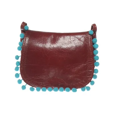 Sac à bandoulière (Marron, Turquoise) Cuir
