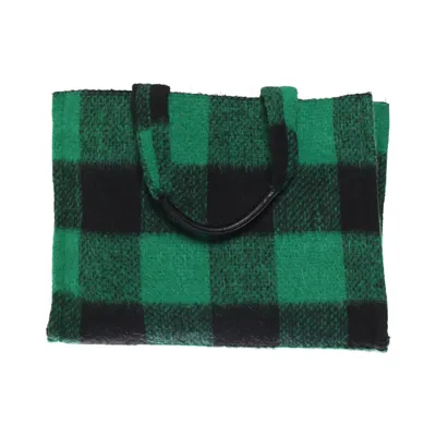 Handtas (Groen, Zwart) van H&M Polyamide, Polyester, Polyurethaan, Wol