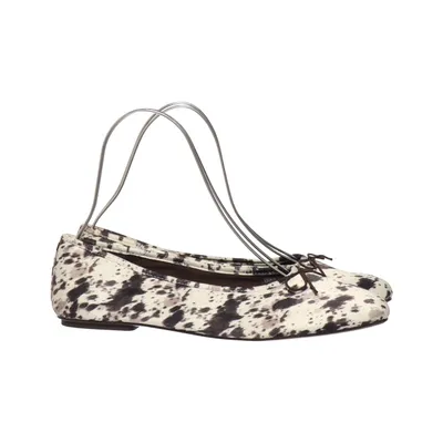 Ballet flats (White, Multicolored) from Stradivarius