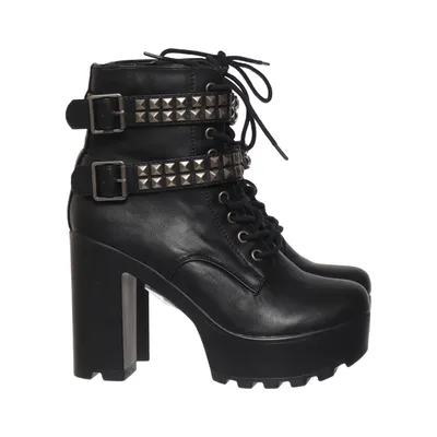 Heeled boots (Black) from Gothicana by EMP