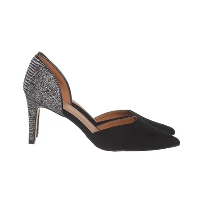Pumps (Black, Silver) from Texto Leather