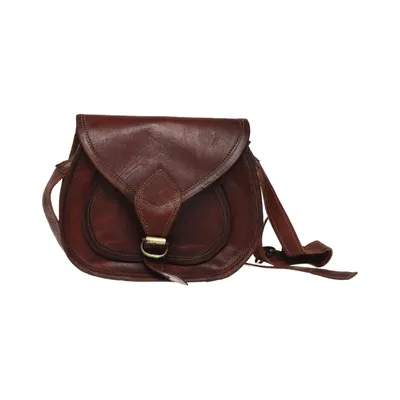 Axelremsväska (Brun) från SAKI Leather