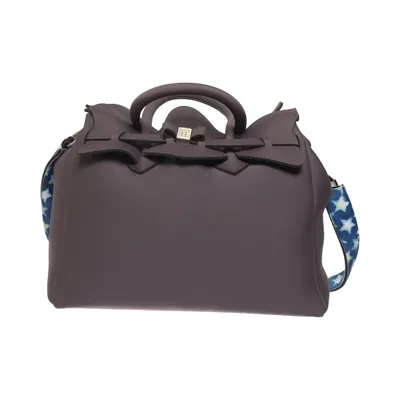 Handbag (Purple) from Save My Bag Elastane, Polyamide, Polyester