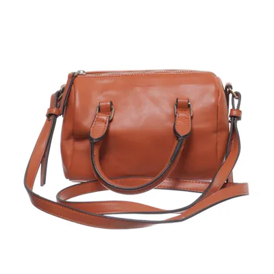 Handbag (Orange) from Mango Touch Polyurethane