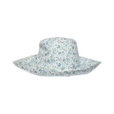 Bucket hat (Wit, Blauw) van Lack of Color Katoen
