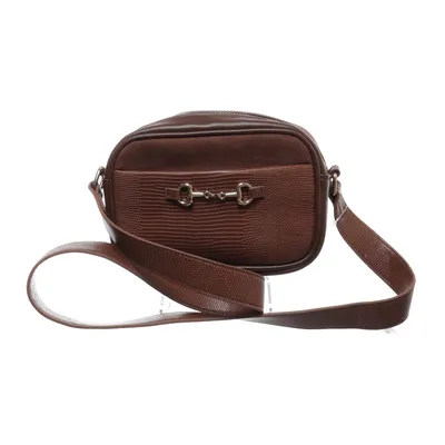 Shoulder-bag (Brown) from Glitter Polyester, Polyurethane