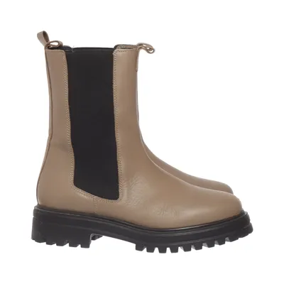 Bottines Chelsea (Beige, Noir) de La Shoe