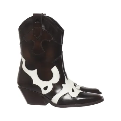 Cowboylaarzen (Zwart, Wit) van Mango