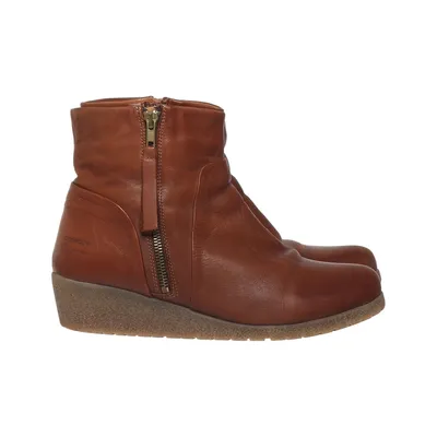Ankle boots (Brown) from Charlotte of Sweden Leather