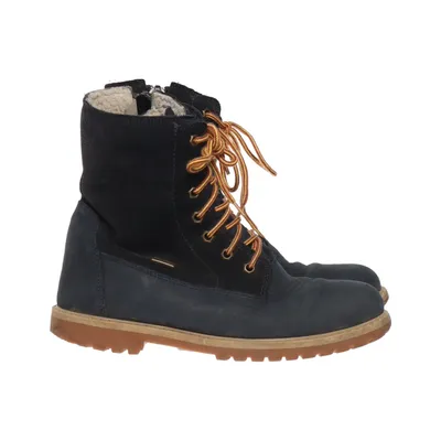 Laced boots (Blue) from Däumling Leather