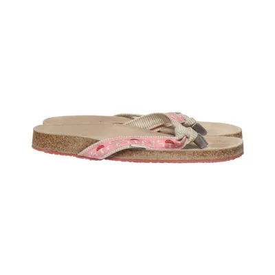Flip-flops (Pink, Beige, Multicolored) from Adelheid Leather