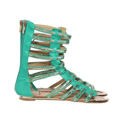 Gladiatorsandaler (Grön, Guldfärgad) från Le. Scarpe