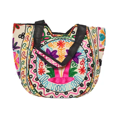 Sac en toile (Blanc, Multicolore)