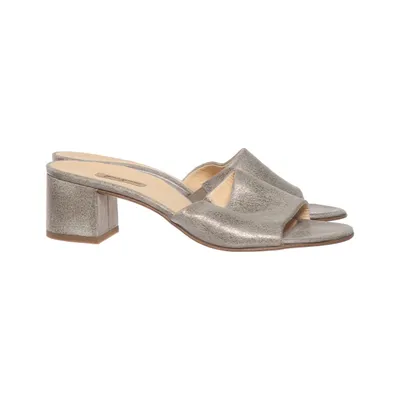 Mules (Argent) de Paul Green Cuir