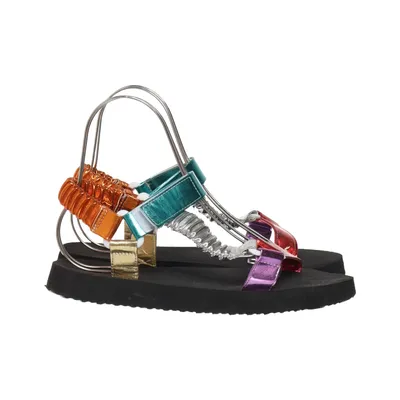 Sandalen (Zwart, Meerkleurig)