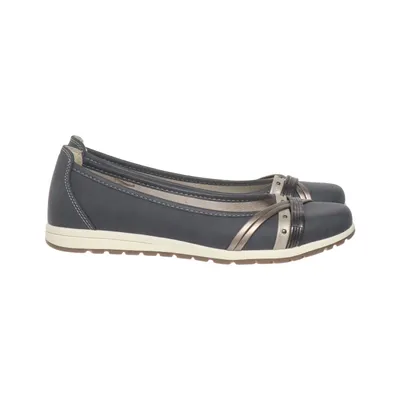 Ballet flats (Blue, Silver) from Naturella Leather