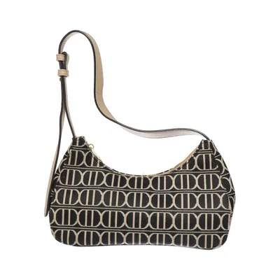 Shoulder-bag (Black, Beige) from Don Donna Polyester