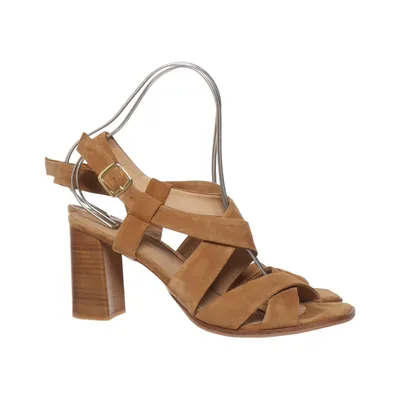High heel sandals (Brown) from Stella Forest Leather