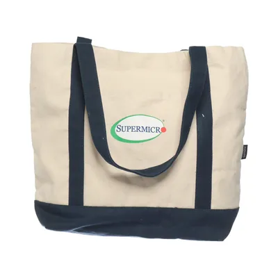 Canvas bag (Beige, Black) from Gemline Cotton