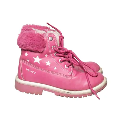 Bottes à lacets (Rose) de Venice Polyester