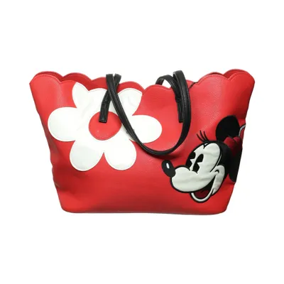 Handväska (Röd, Vit, Svart) från Disney Store Bomull, Polyuretan
