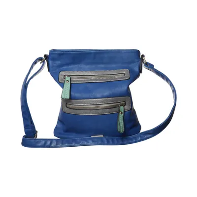 Shoulder-bag (Blue) from Amphora Polyester, Polyurethane