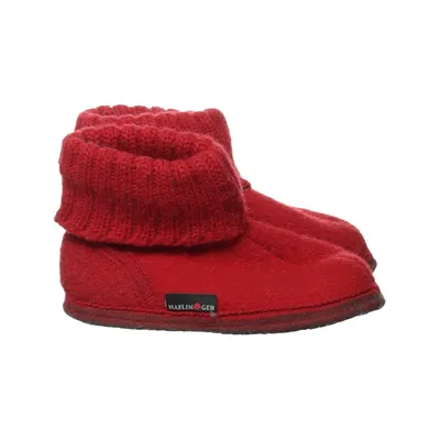 Slippers (Red) from Haflinger Wool