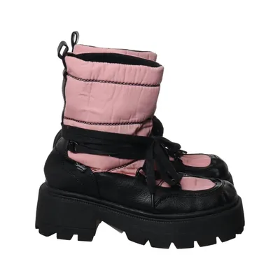 Laced boots (Black, Pink) from Shellys