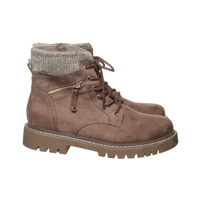 Laced boots (Brown) from Landrover Polyester
