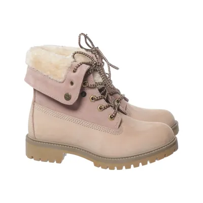 Bottes à lacets (Rose) de Landrover Cuir