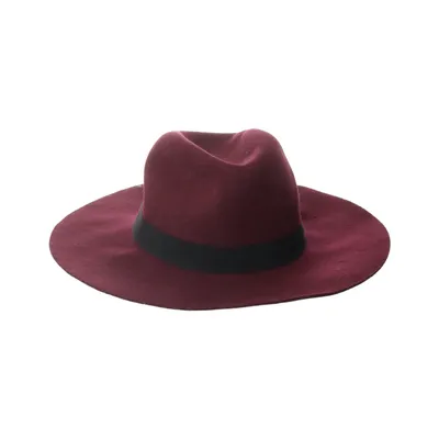 Chapeau en feutre (Rouge) Laine