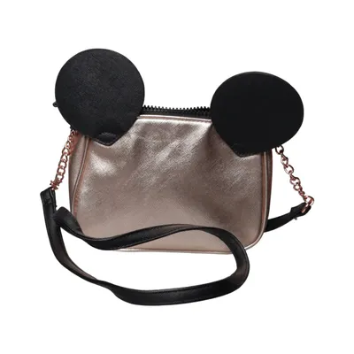 Axelremsväska (Svart, Rosa) från Disney Polyester, Polyuretan