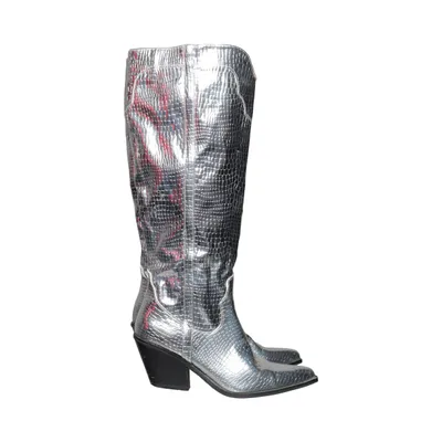 Cowboyboots (Silverfärgad)