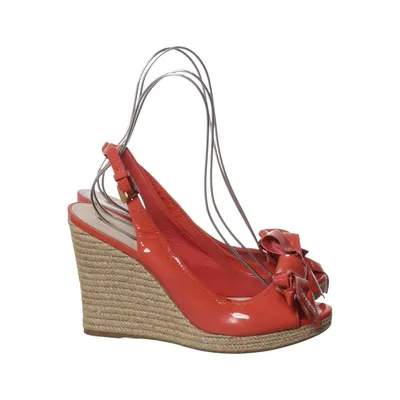 Wedges (Orange) from Prada Leather