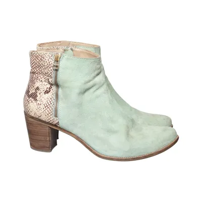 Heeled boots (Green, Beige, Multicolored) from SPM