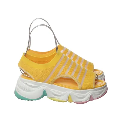 Sandals (Yellow, Multicolored) from Yalisi