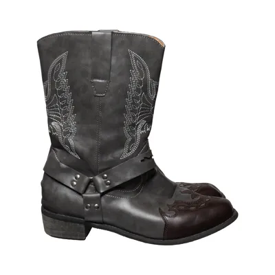 Cowboystøvler (Grå, Brun)