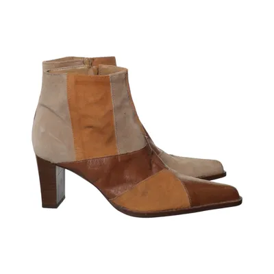 Heeled boots (Brown, Beige, Multicolored) from Bullboxer Leather