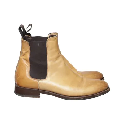 Chelsea boots (Beige) från Scarosso Skinn